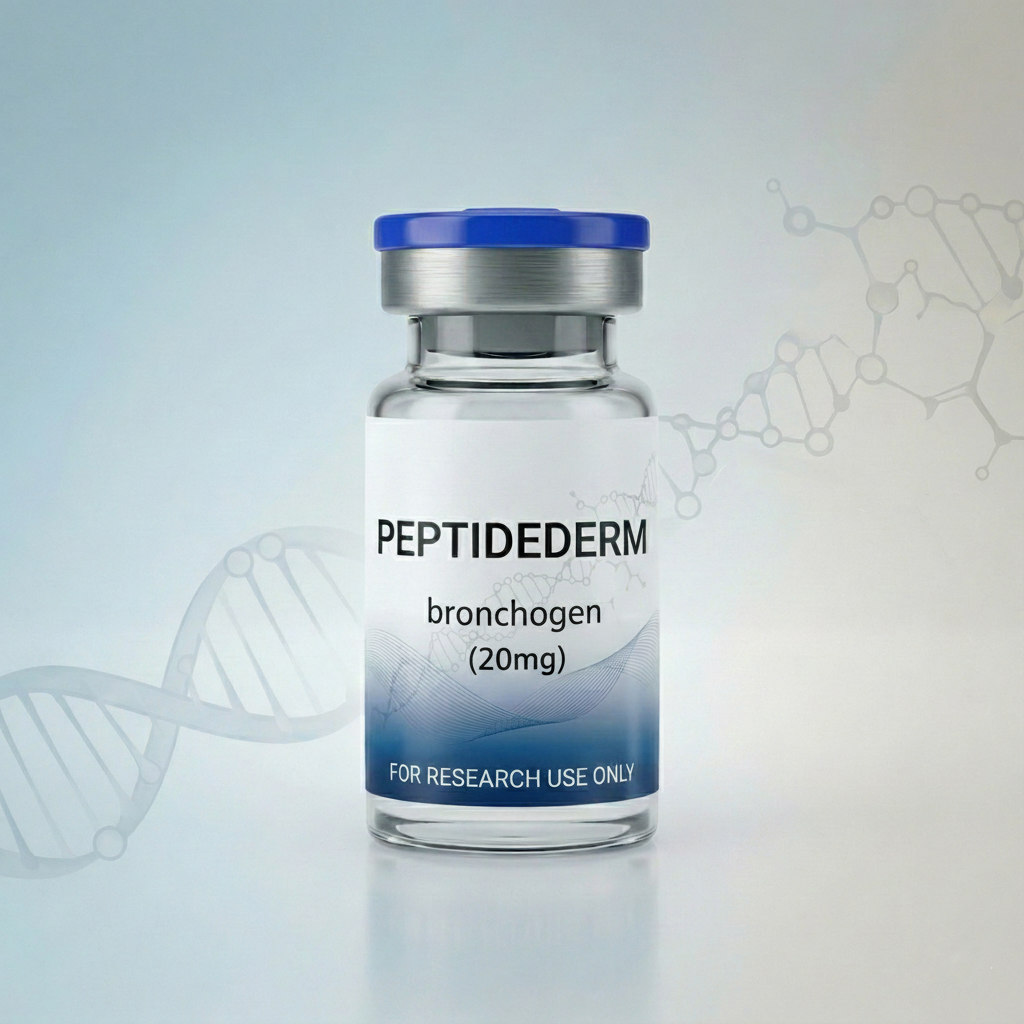 Bronchogen AEDL peptide lyophilized powder vial for pulmonary research